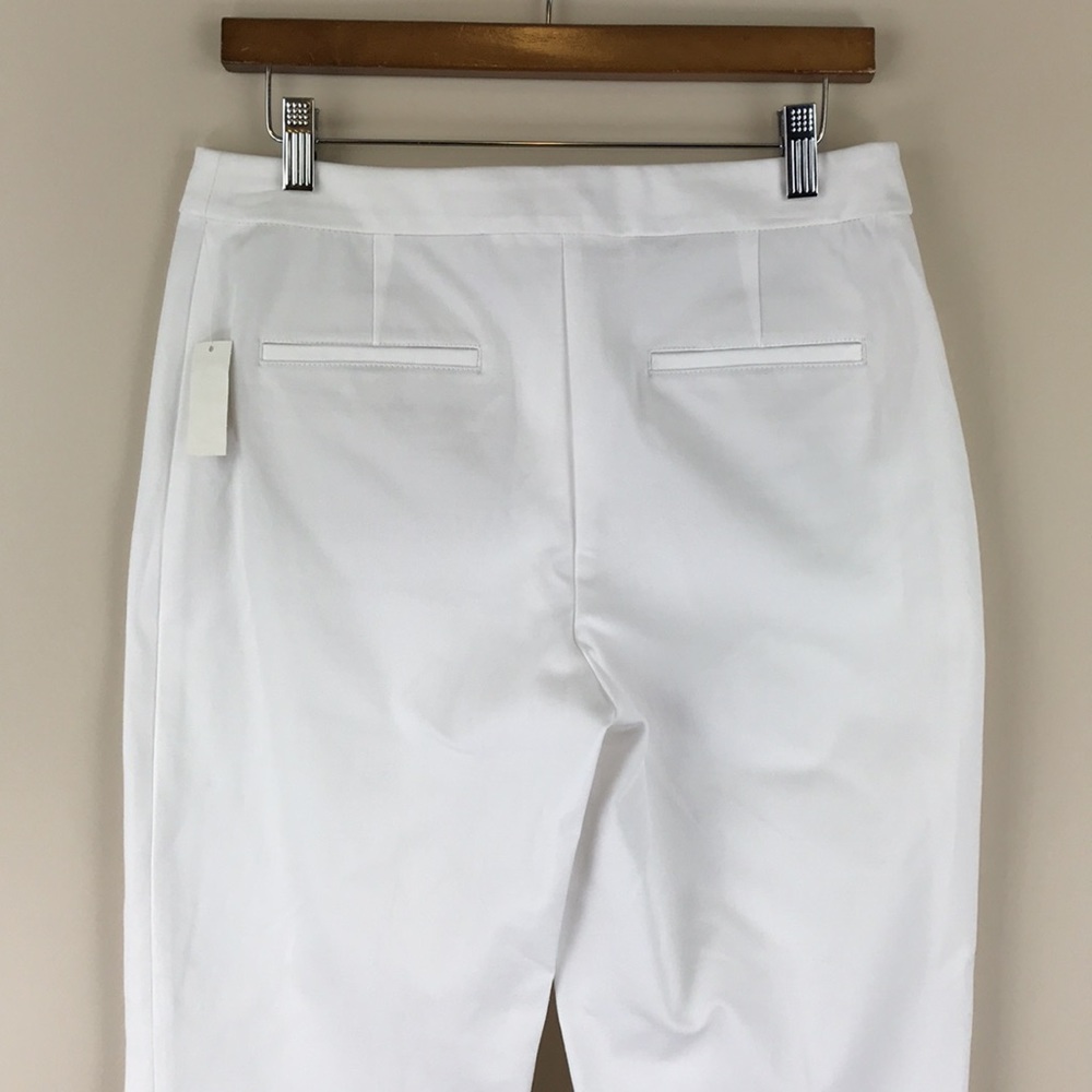 TALBOTS Cropped White Pants NWT - Picture 5 of 12